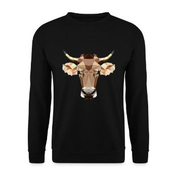 Vaches vache design village enfants cadeau village - Sweat-shirt Unisexe - noir - Devant - Alina (178cm) & Michal (187cm)