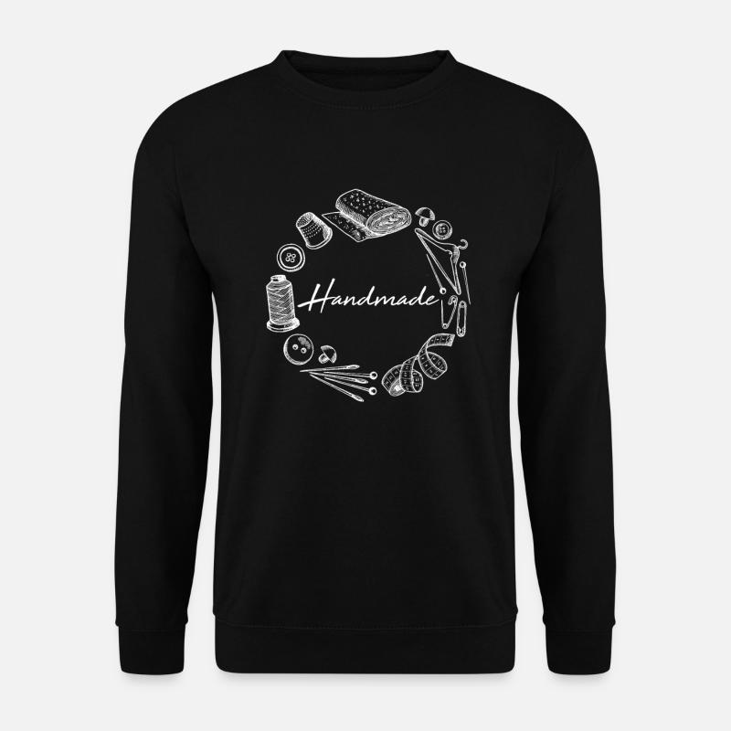 Handmade Nähutensilien - Unisex Pullover - Schwarz