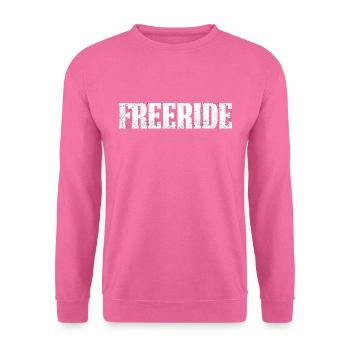 Mountainbike Freeride Ski Design Geschenk - Unisex Pullover - Pink - Vorne