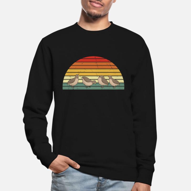 Conception de caille de caille Sweat-shirt Unisexe
