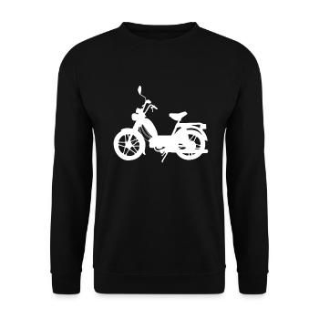 Moped Moped Moped Rider Scooter Design Gift - Unisex Sweatshirt - black - Front - Alina (178cm) & Michal (187cm)