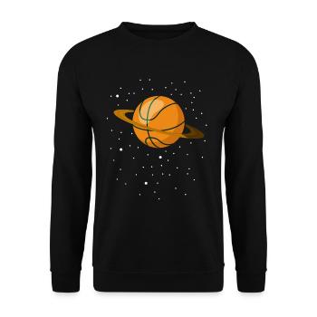 Basketball Planet Cadeau - Sweat-shirt Unisexe - noir - Devant - Alina (178cm) & Michal (187cm)