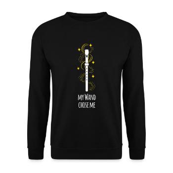 Flûte à bec baguette cadeau Flûte - Sweat-shirt Unisexe - noir - Devant - Alina (178cm) & Michal (187cm)