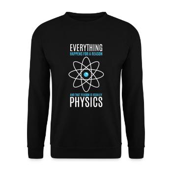 Physique - Sweat-shirt Unisexe - noir - Devant - Alina (178cm) & Michal (187cm)