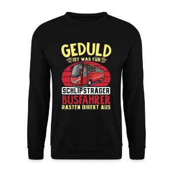Busfahrer Rasten Direkt Aus Geschenkidee Busfahrer - Unisex Pullover - Schwarz - Vorne - Alina (178cm) & Michal (187cm)
