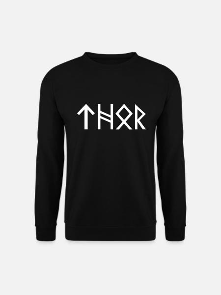 Wikinger Thor nordische Mythologie Geschenk - Unisex Pullover - Schwarz