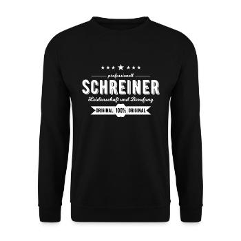 Schreiner - Unisex Pullover - Schwarz - Vorne - Alina (178cm) & Michal (187cm)