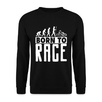 Go Kart Racer Construit pour Speed King Of Racetrack - Sweat-shirt Unisexe - noir - Devant - Alina (178cm) & Michal (187cm)