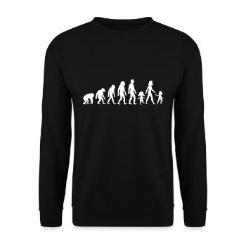 Kindergarten teacher design kids evolution gift - Unisex Sweatshirt - black - Front - Alina (178cm) & Michal (187cm)
