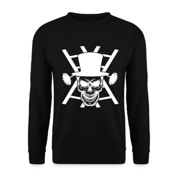 Hart hardener Schonsteinfeger skull gift - Unisex Sweatshirt - black - Front - Alina (178cm) & Michal (187cm)
