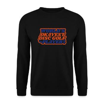 Discgolfer World Okayest Disc Golf Player Gift - Sweat-shirt Unisexe - noir - Devant - Alina (178cm) & Michal (187cm)