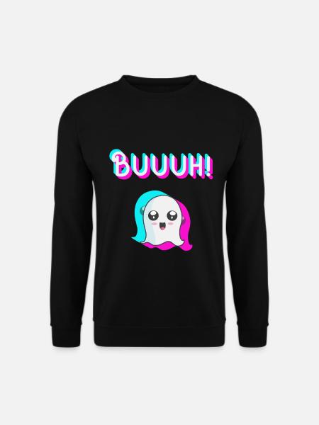 tiktok Geist, Halloween Trend - Unisex Pullover - Schwarz