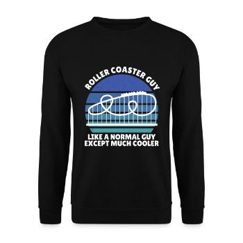 roller coaster guy - Sweat-shirt Unisexe - noir - Devant - Alina (178cm) & Michal (187cm)