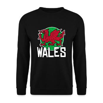 Pays de Galles - Sweat-shirt Unisexe - noir - Devant - Alina (178cm) & Michal (187cm)