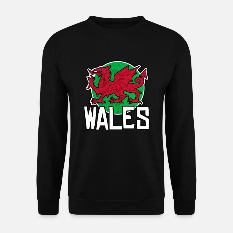 Wales - Unisex Pullover - Schwarz