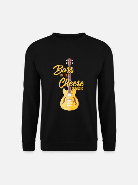 La basse est le fromage de la musique - Sweat-shirt Unisexe - noir