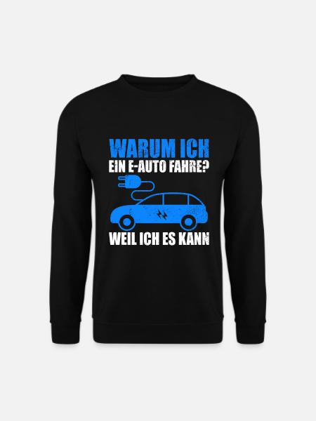 Elektroauto E-Auto - Unisex Pullover - Schwarz