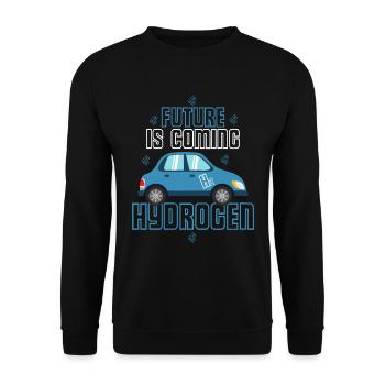 Hydrigen est l’avenir H2 hydrogène - Sweat-shirt Unisexe - noir - Devant - Alina (178cm) & Michal (187cm)
