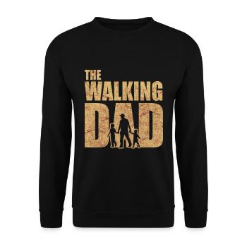 Le père de la marche papa - Sweat-shirt Unisexe - noir - Devant - Alina (178cm) & Michal (187cm)