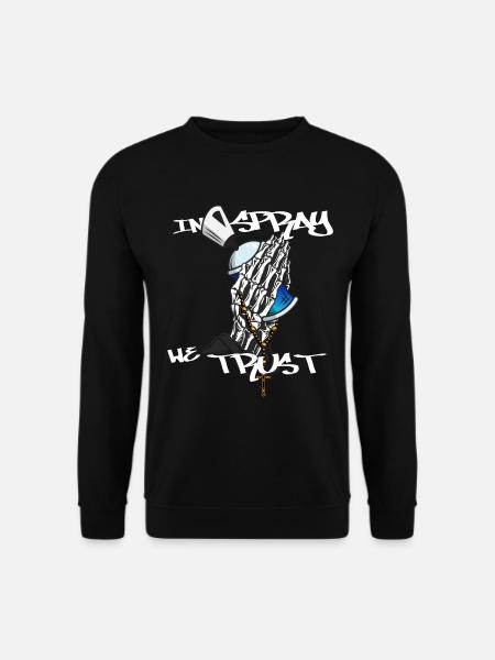 Sprayer Graffiti Praying Hands Kunst Art - Unisex Pullover - Schwarz