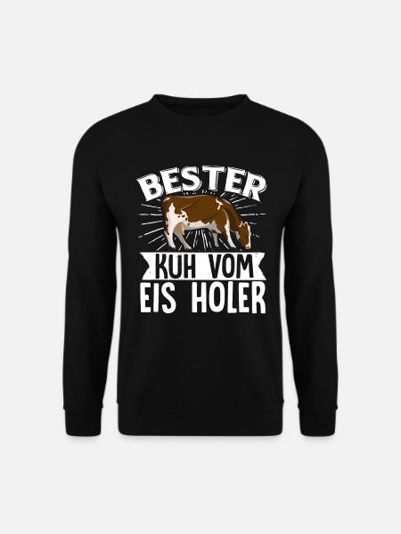 Bester Kuh Vom Eis Holer Witziges Bauer Kühe - Unisex Pullover - Schwarz