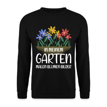 Garten Gärtner - Lustiges Hobbygärtner Geschenk - Unisex Pullover - Schwarz - Vorne - Alina (178cm) & Michal (187cm)