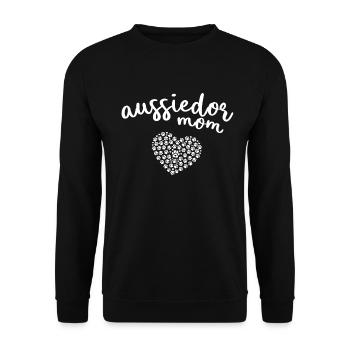 Aussiedor Aussie Australian Shepherd Mom Mutter - Unisex Sweatshirt - black - Front - Alina (178cm) & Michal (187cm)