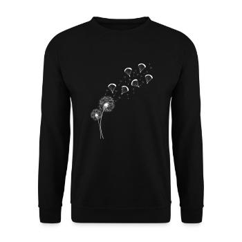 Parapente Pusteblume Cadeau de femme D’été - Sweat-shirt Unisexe - noir - Devant - Alina (178cm) & Michal (187cm)