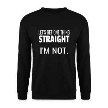 Gay Lesbian Homosexual Bisexual LGBTQ Queer Pride - Unisex Sweatshirt - black - Front - Alina (178cm) & Michal (187cm)