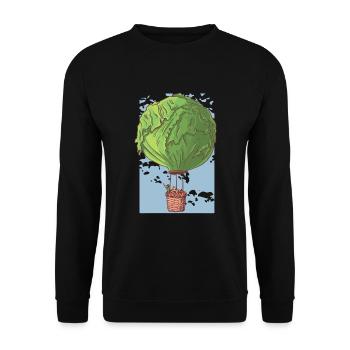 Vegan Power Veggie Plant Based Love Animals Tofu - Sweat-shirt Unisexe - noir - Devant - Alina (178cm) & Michal (187cm)