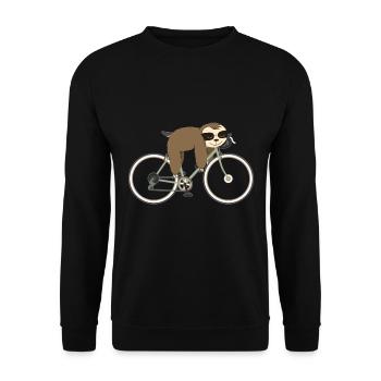 Funny Cycling Bicycle Biking Bike Racing Riders - Unisex Pullover - Schwarz - Vorne - Alina (178cm) & Michal (187cm)