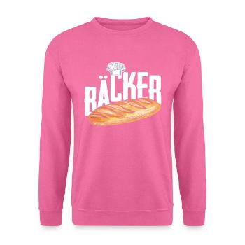 Bäcker Backen Bäckerei Handwerk - Unisex Pullover - Pink - Vorne
