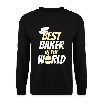 Baker Baking Bakery Crafts - Unisex Sweatshirt - black - Front - Alina (178cm) & Michal (187cm)