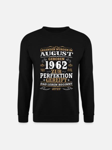 Retro Vintage Legendär Geburtstag August 1962 - Unisex Pullover - Schwarz