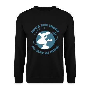 Voyage et vacances rengaine pour les touristes - Sweat-shirt Unisexe - noir - Devant - Alina (178cm) & Michal (187cm)
