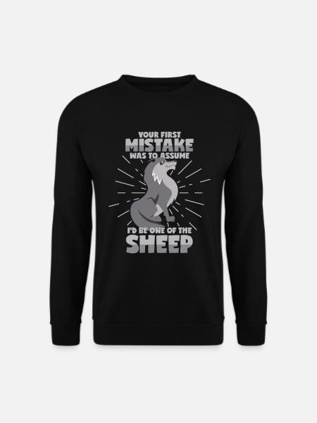 Wolf in sheep's clothing - Unisex Sweatshirt - black