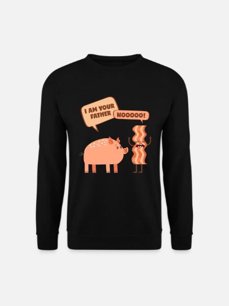 Cochon au bacon: Je suis ton père! - Sweat-shirt Unisexe - noir