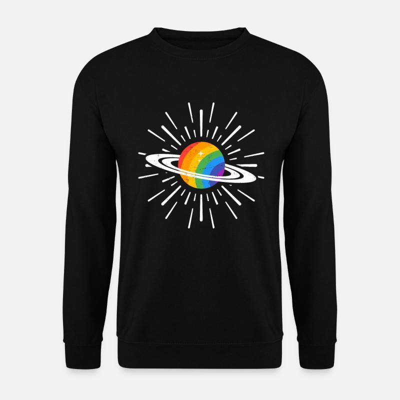 Die Welt ist Gay CSD Pride Month - Unisex Pullover - Schwarz