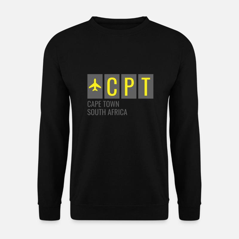 CAP Kapstadt Südafrika Flughafen Code - Unisex Pullover - Schwarz