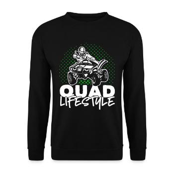 Quad ATV quad conduite tout-terrain quad conduite quad - Sweat-shirt Unisexe - noir - Devant - Alina (178cm) & Michal (187cm)