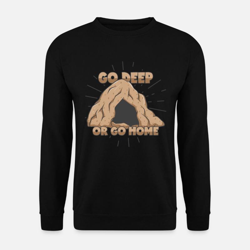 Höhle Höhlenforschung - Unisex Pullover - Schwarz