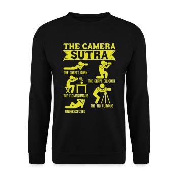 Photographe Photographie Appareil photo Photographe Cadeau - Sweat-shirt Unisexe - noir - Devant - Alina (178cm) & Michal (187cm)