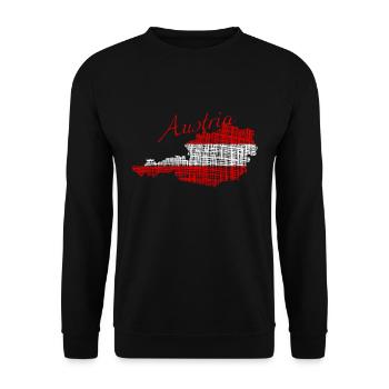 Austria austria - Unisex Pullover - Schwarz - Vorne - Alina (178cm) & Michal (187cm)