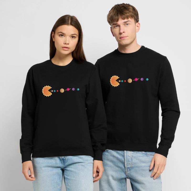 Funny Sun Planets Outer Space Galaxy Solar System Sweat-shirt Unisexe