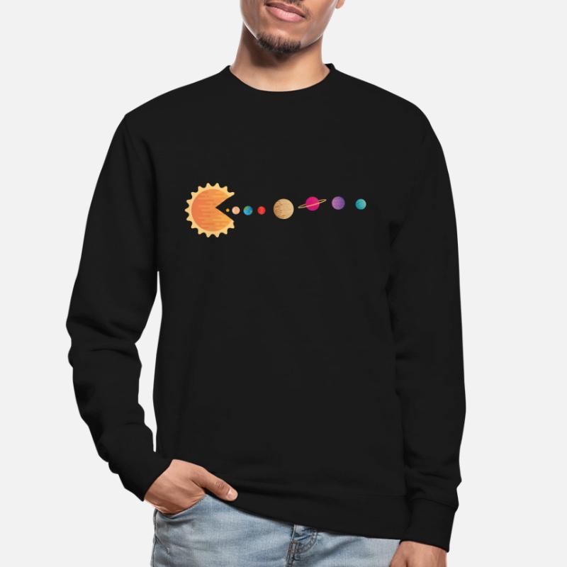 Funny Sun Planets Outer Space Galaxy Solar System Sweat-shirt Unisexe