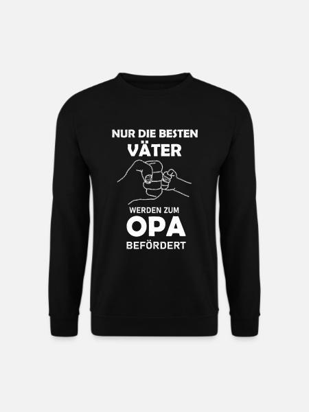 Nur die besten Väter werden zu Opa befördert - Unisex Pullover - Schwarz
