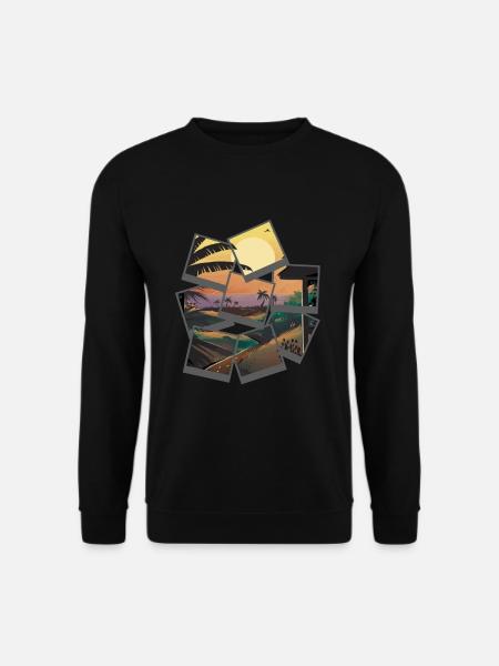 Vacances Sunset Beach Party - Sweat-shirt Unisexe - noir