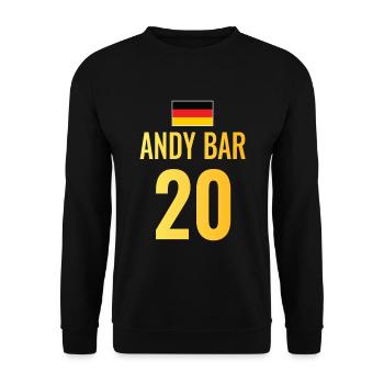 Fußball Sauf Trikot Deutschland Mallorca Gruppen - Unisex Pullover - Schwarz - Vorne - Alina (178cm) & Michal (187cm)