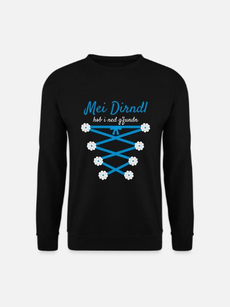 Damen Dirndl Ersatz Trachten Ersatz Bluse Kirmes - Unisex Pullover - Schwarz