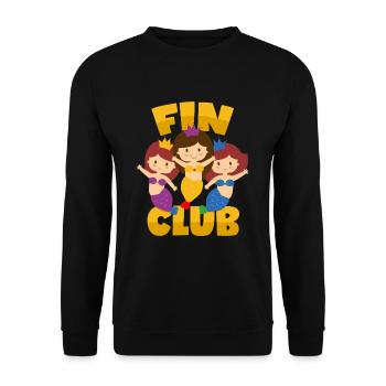 Sirènes Fin Club Pun Sirène sirène sirène - Sweat-shirt Unisexe - noir - Devant - Alina (178cm) & Michal (187cm)